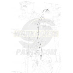 W0011647  -  Hose Asm - Power Brake Booster Inlet (Booster to Pump)